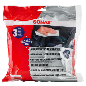 SONAX Microfibre Towel Ultrafine (3 pack, tri-colour)